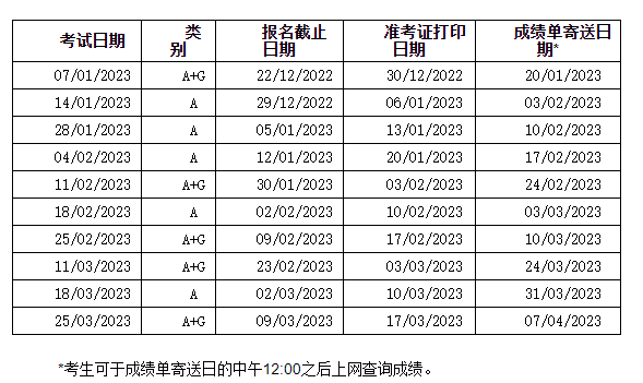 2023合肥雅思時(shí)間